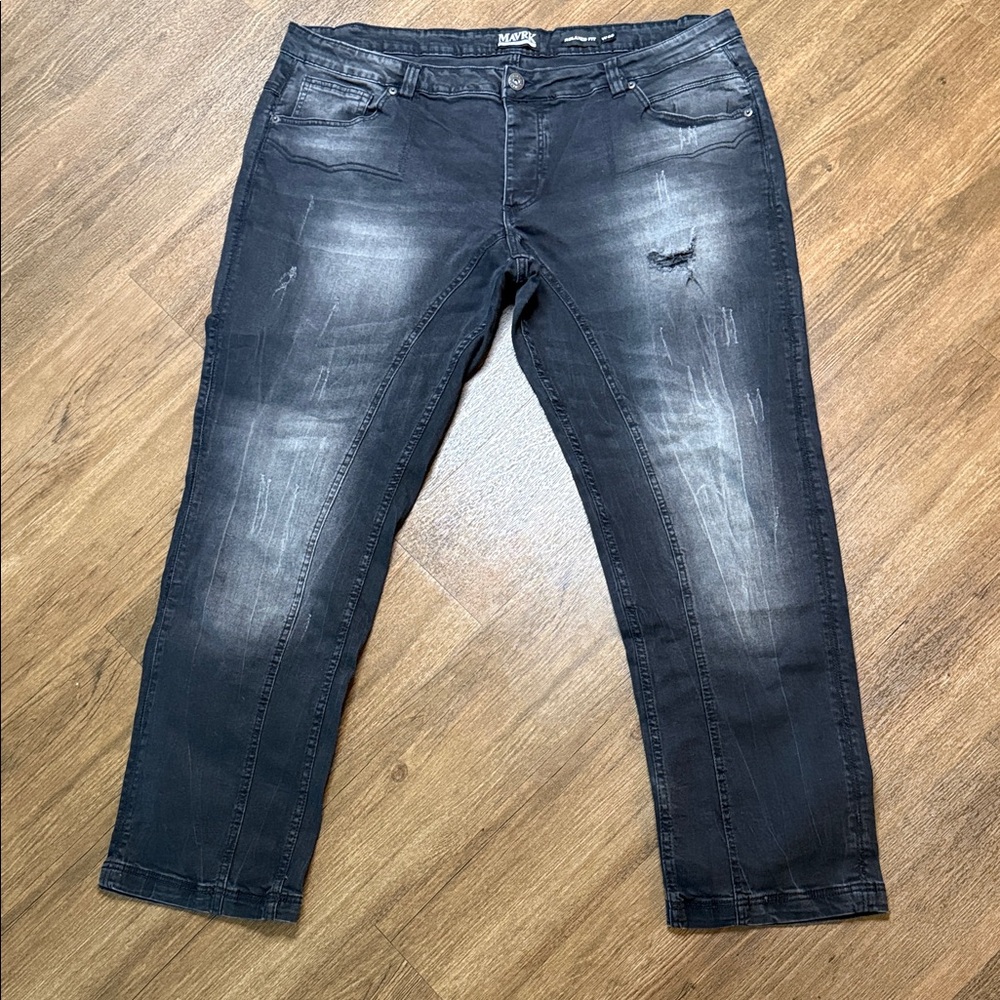 MAVRK Black Relaxed Fit Jeans